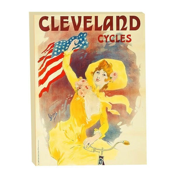 VENICE BEACH Collections Affiche Cycles Cleveland Vintage Bicycle Advertising Poster by Grotto Studios Unframed Graphic Print 24 in. x 18 in.