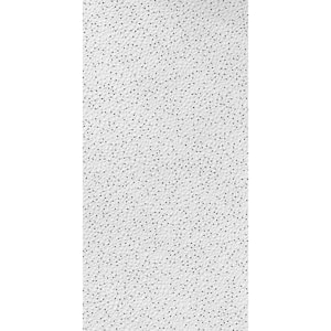 Moonscape 2 ft. x 4 ft. White ClimaPlus Lay-In Fiberboard Ceiling Panel (8-Pack)