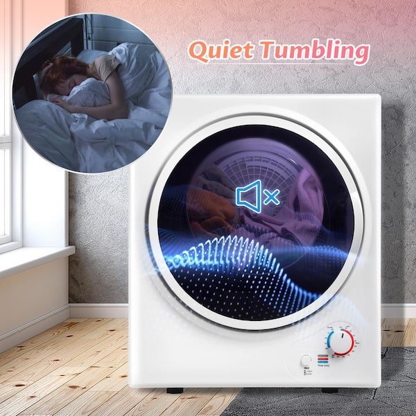 cadeninc 1.3 cu. ft. Ventless Portable Mini Electric Tumble Cloth Dryer  Machine with Digital Touch Panel,Glass Door,Blue Yea-LQD0-9UX - The Home  Depot