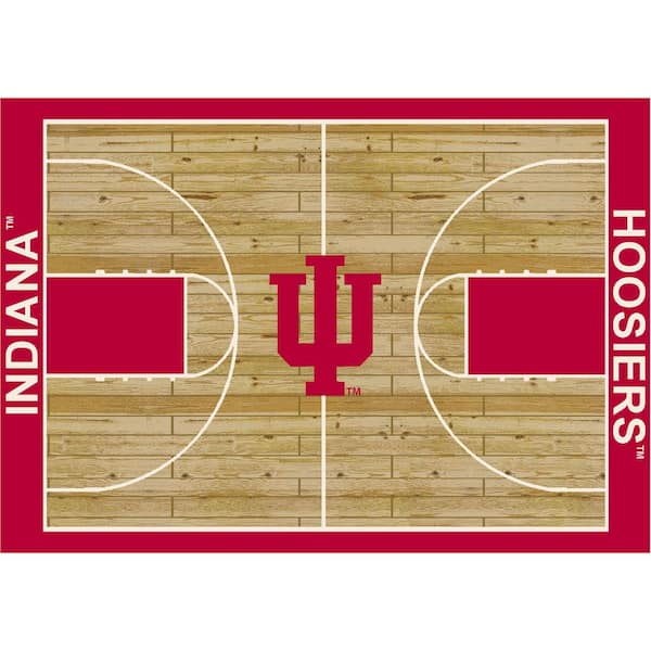 IMPERIAL Indiana University 6 ft by 8 ft Courtside Area Rug