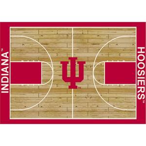 Indiana University 6 ft by 8 ft Courtside Area Rug