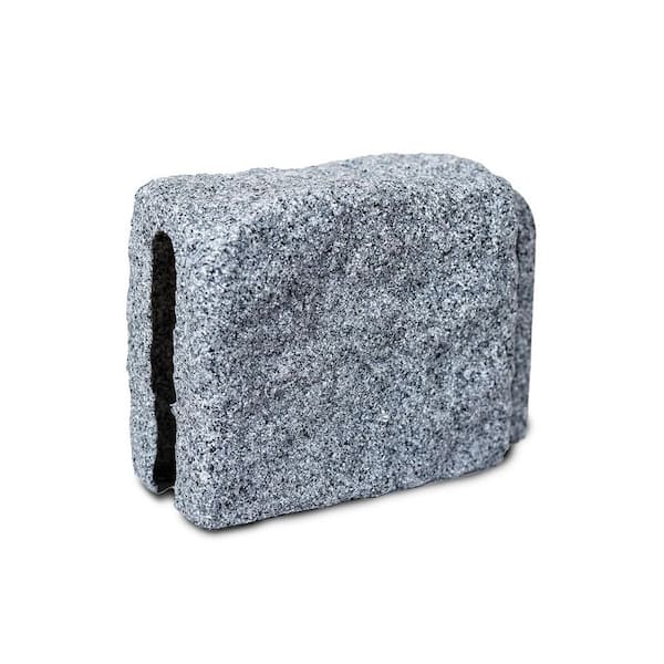 7 in. x 6.5 in x 4 in GreyStone (Extender) Faux Stone Plastic Garden Edging (1-Pack)