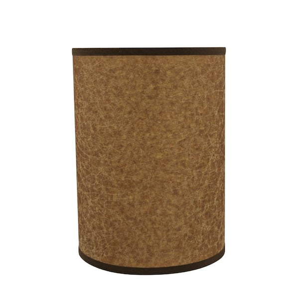 Aspen Creative Corporation 8 in. x 11 in. Brown Drum/Cylinder Lamp Shade