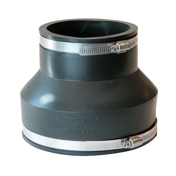Fernco 6 in. x 4 in. Flexible PVC Coupling