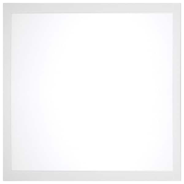 2 ft. x 2 ft. White Integrated LED Backlit Flat Panel Wattage and Warm to Cool White CCT Selectable 100-347 Volt