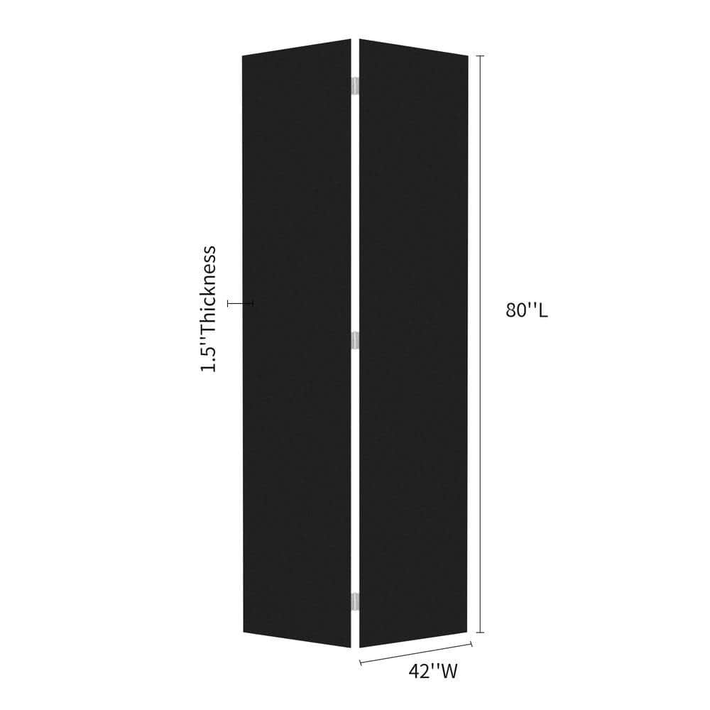 Modern flat panel 28 in. x 79 in. Solid Core Black Finished Vinyl