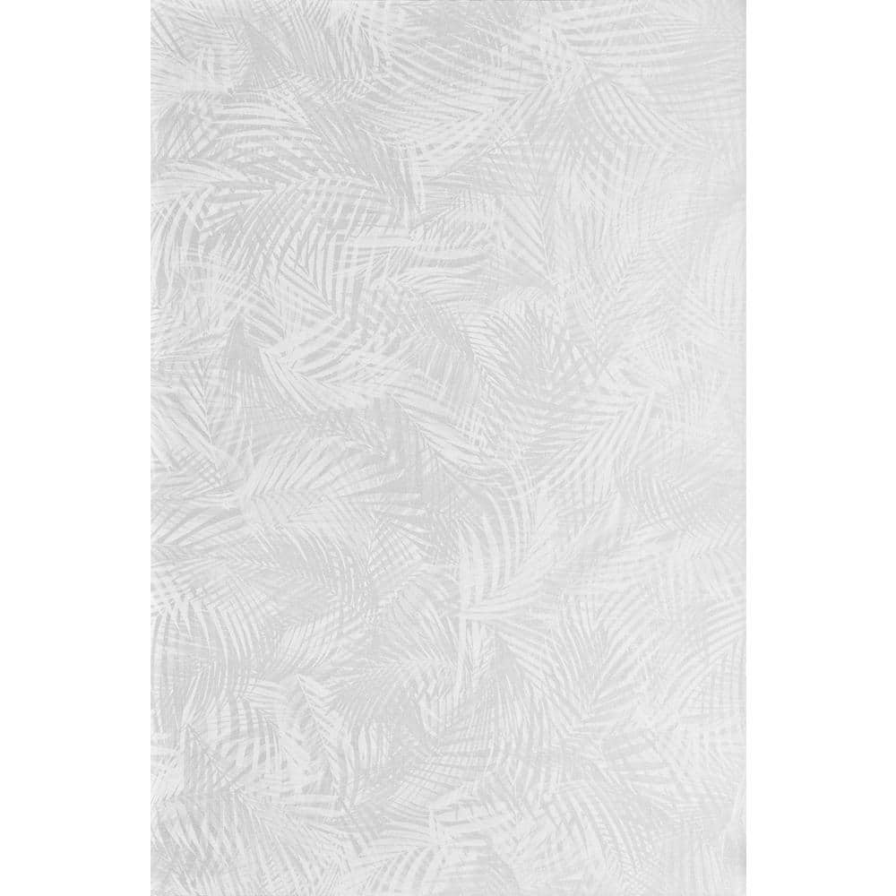 Clear Floral Etched Glass Privacy Window Film, 24" x 36"
