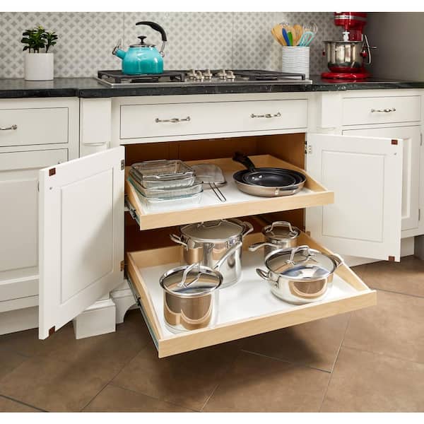  Pull out Cabinet Organizer, 21Deep, Slide out Drawers
