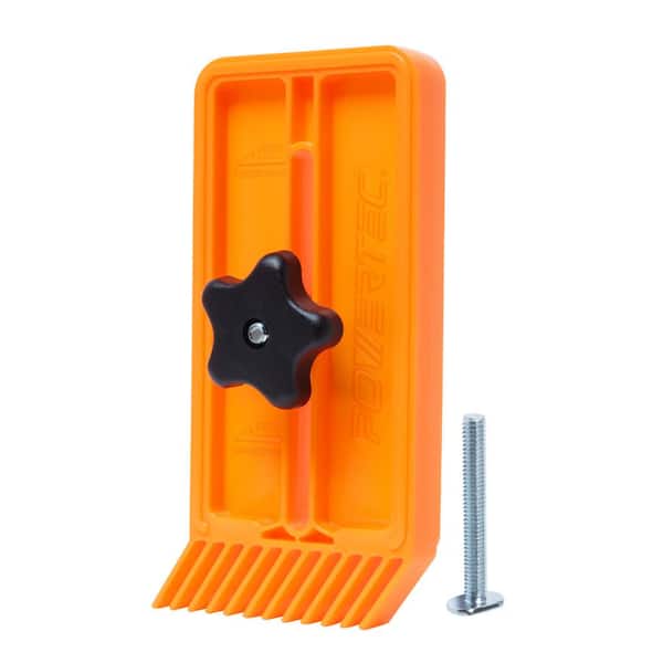 ‎POWERTEC Stackable Featherboard for Table Saw/Router Fence/Router Table/Bandsaw-Woodworking Tools for T-Track/ Miter Slot Mount