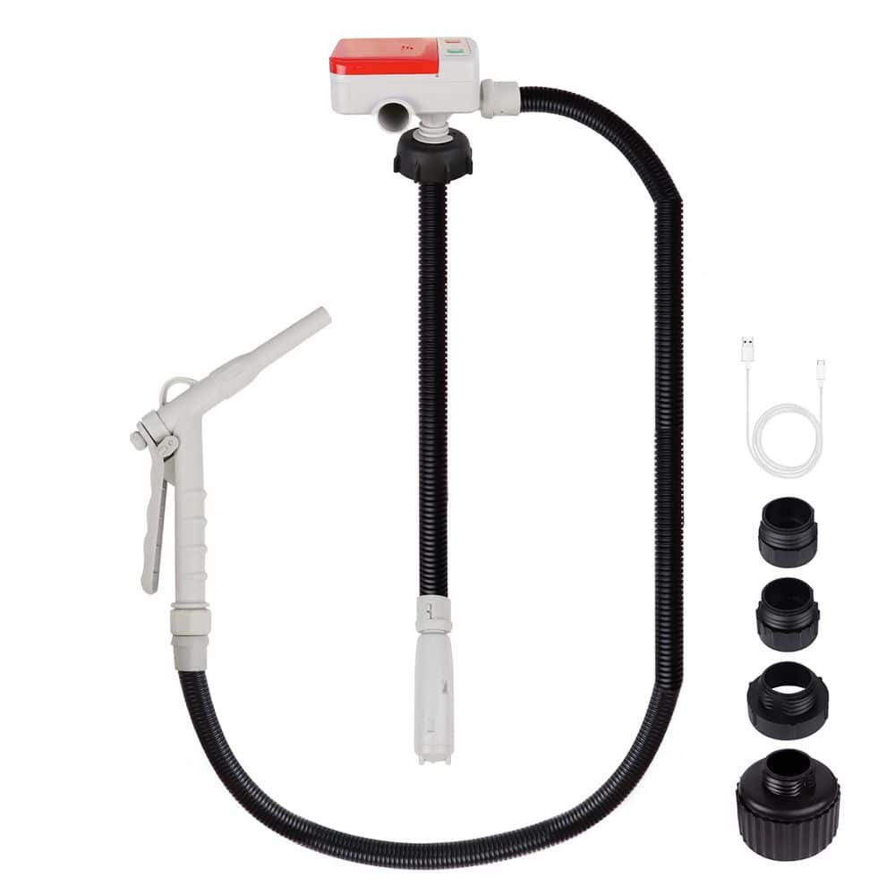 3.2GPM Plastic Fuel Transfer Pump with Hand Nozzle, 51 Inch Hose, 4 Adapter for Oil, Gasoline, Diesel price history on PriceWatchPro