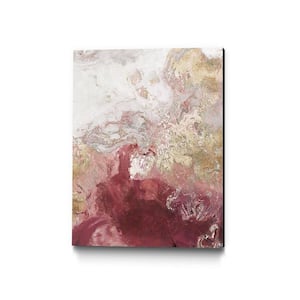 "Ocean Splash II Crimson Version" by PI Studio Abstract Wall Art 24 in. x 18 in.