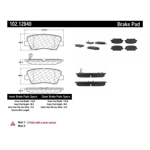 Centric Parts Disc Brake Pad Set