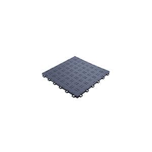 Garage Tiles 12 in. W x 12 in. L Garage Floor Covering 50 sq. ft. Tiles Texture 0.53 in. Flooring Tiles Graphite Gray