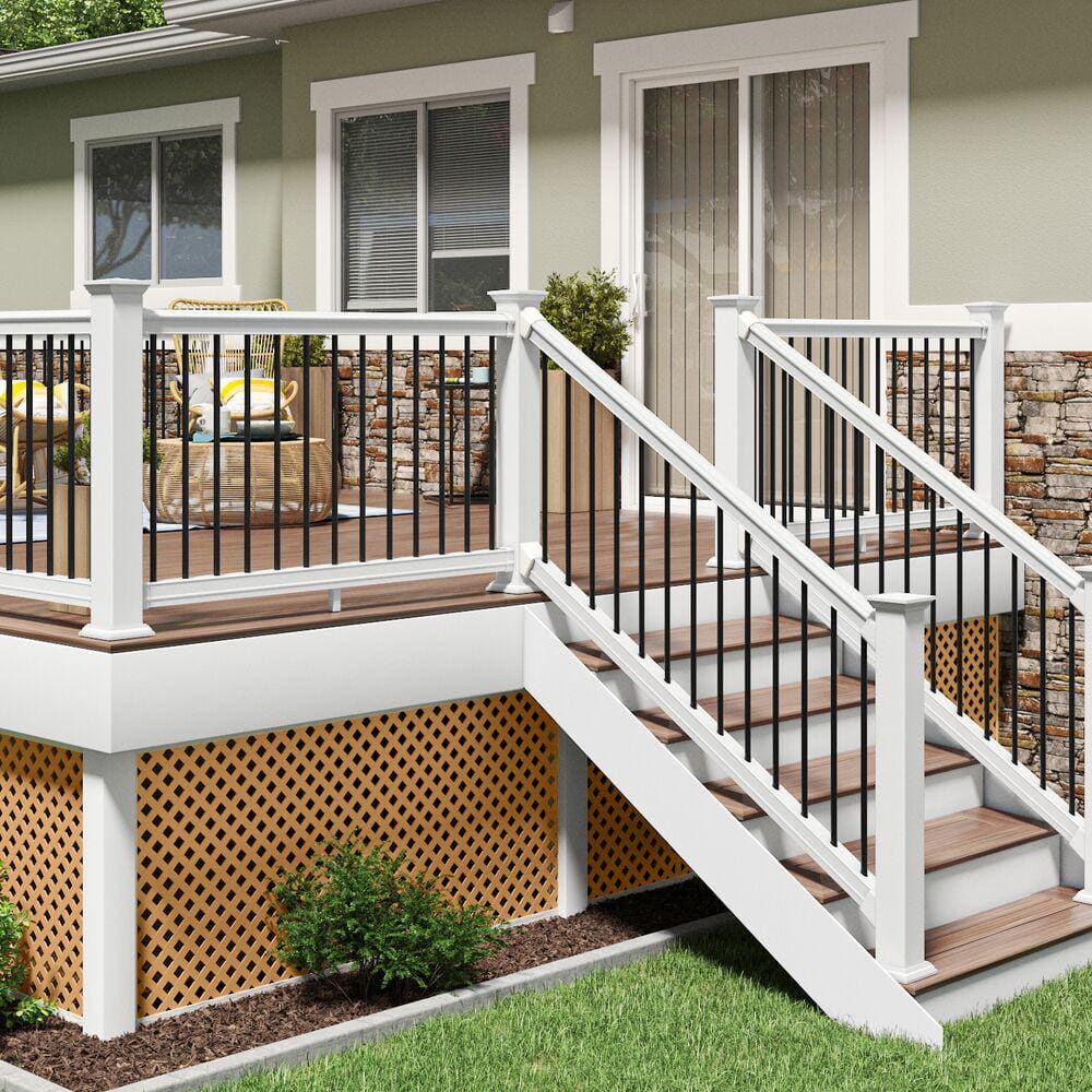 4 ft. x 8 ft. Sierra Cedar Privacy Diamond Vinyl Lattice Panel