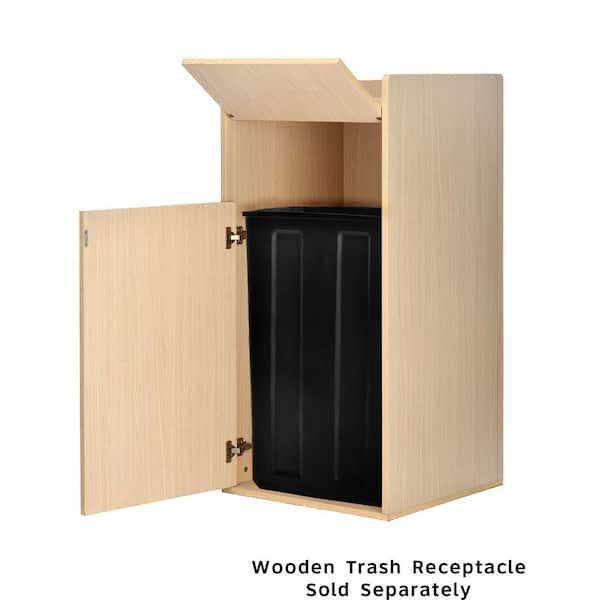 40 Gal. Rigid Plastic Waterproof Square Trash Can Insert Liner for Indoor and Outdoor Trash Can