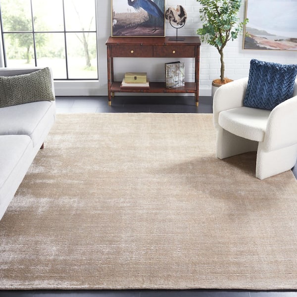 Mirage 9 x 12 Silver Striated Area Rug