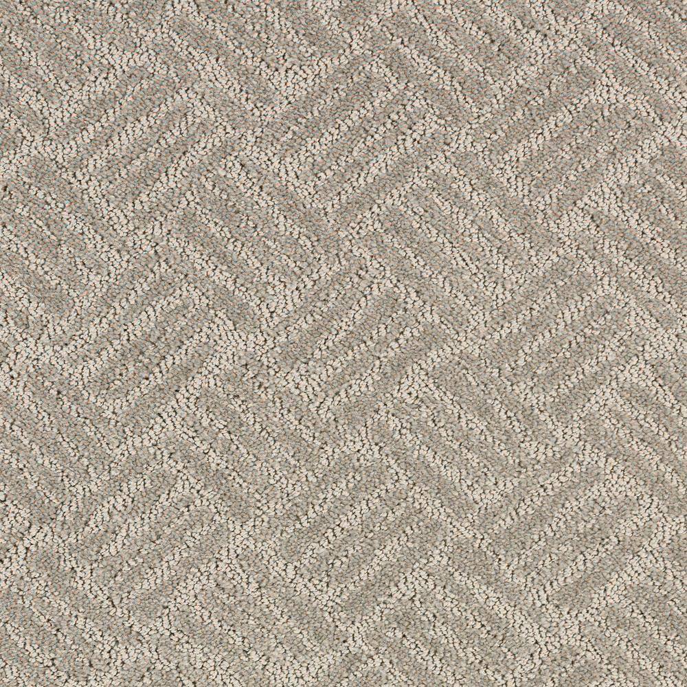 8 in. x 8 in. Pattern Carpet Sample - Embers Aloft -Color Spice Cake