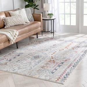 Rodeo Otero Ivory Bohemian Aztec 5 ft. 3 in. x 7 ft. 3 in. Area Rug