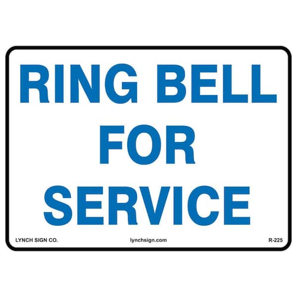 Lynch Sign 14 in. x 10 in. Ring Bell Sign Printed on More Durable