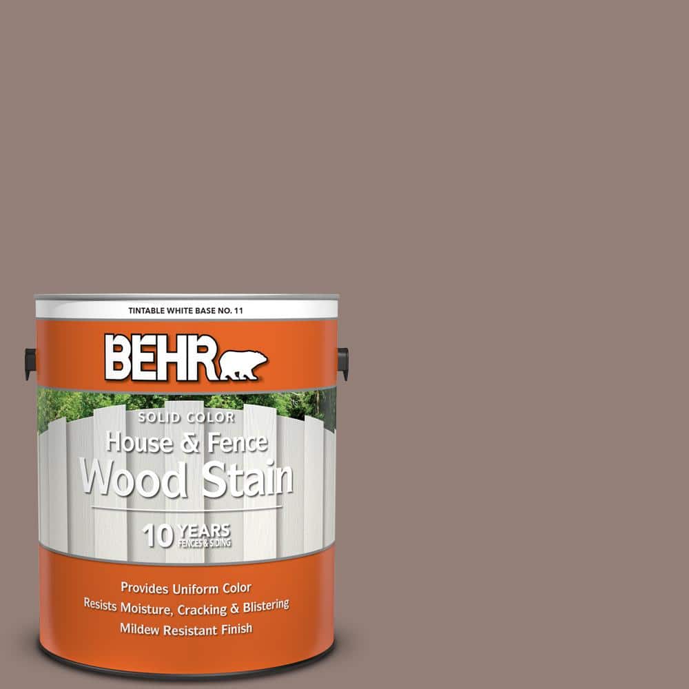 1 gal. #BNC-22 Chocolate Chiffon Solid Color House and Fence Exterior Wood 