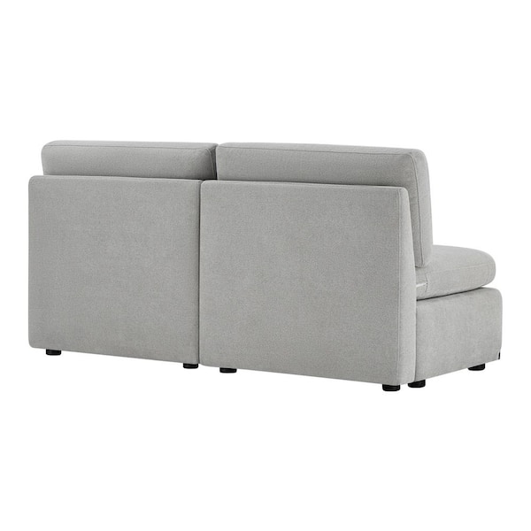 Spruce & Spring Galatea 68 in. Armless Fabric Rectangle Modern