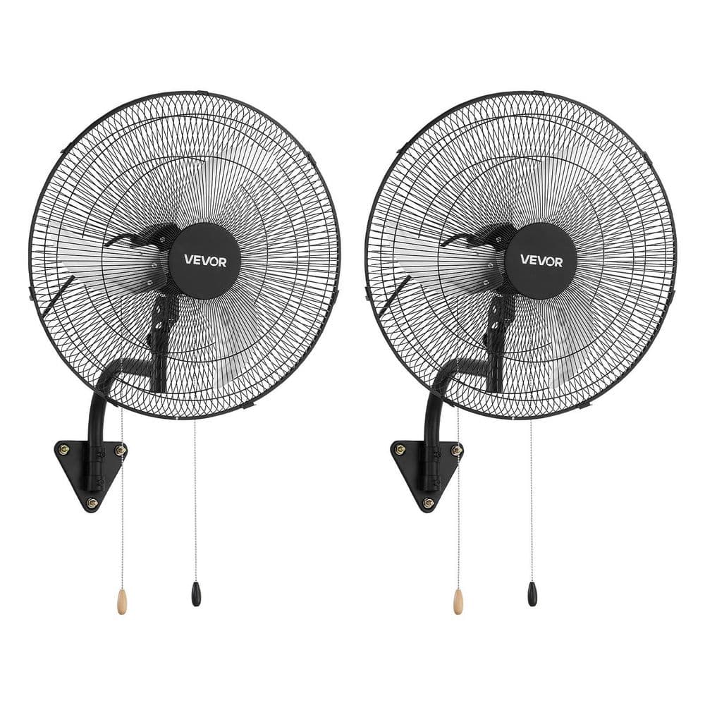 Wall Mount Fan, 20 in. Oscillating Hanging Fan, 3-Speed, Adjustable Angle, for Industry Commercial Garage Gym, 2 Pack price history on PriceWatchPro