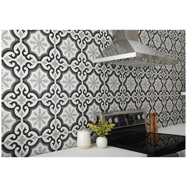 Glazed Porcelain Floor And Wall Tile, Moroccan Tile Backsplash Home Depot