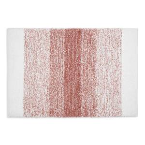 Melange Pink/White Ombre 20 in. x 30 in. Machine Washable Bath Mat
