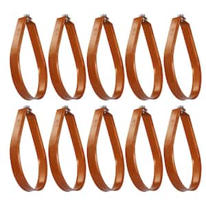 1/2 in. Swivel Loop Hanger for Vertical Pipe Support in Copper Epoxy Coated Steel (10-Pack)