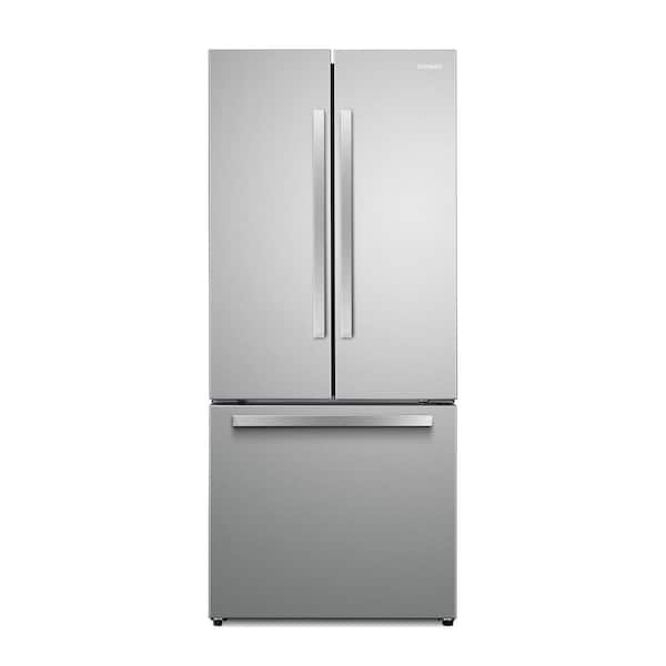 30 in. 17.5 cu. ft. Counter Depth 3-Door French Door Refrigerator with Freezer Drawer in Stainless Steel