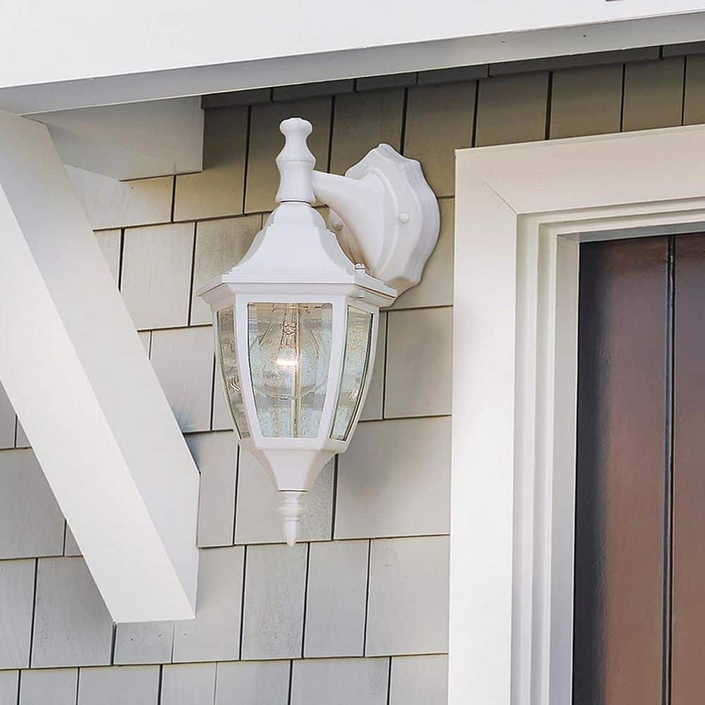 Designers Fountain Waterbury White 1-Light Outdoor Line Voltage