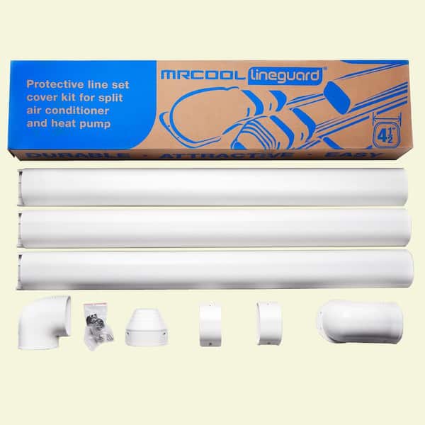 MRCOOL LineGuard 4.5 in. Complete Line Set Cover Kit for Ductless Mini-Split or Central System (16-Piece)