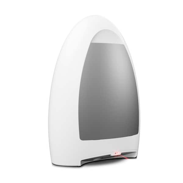 EyeVac Home 1,000-Watt Automatic Touchless Stationary Robotic Vacuum Cleaner in White