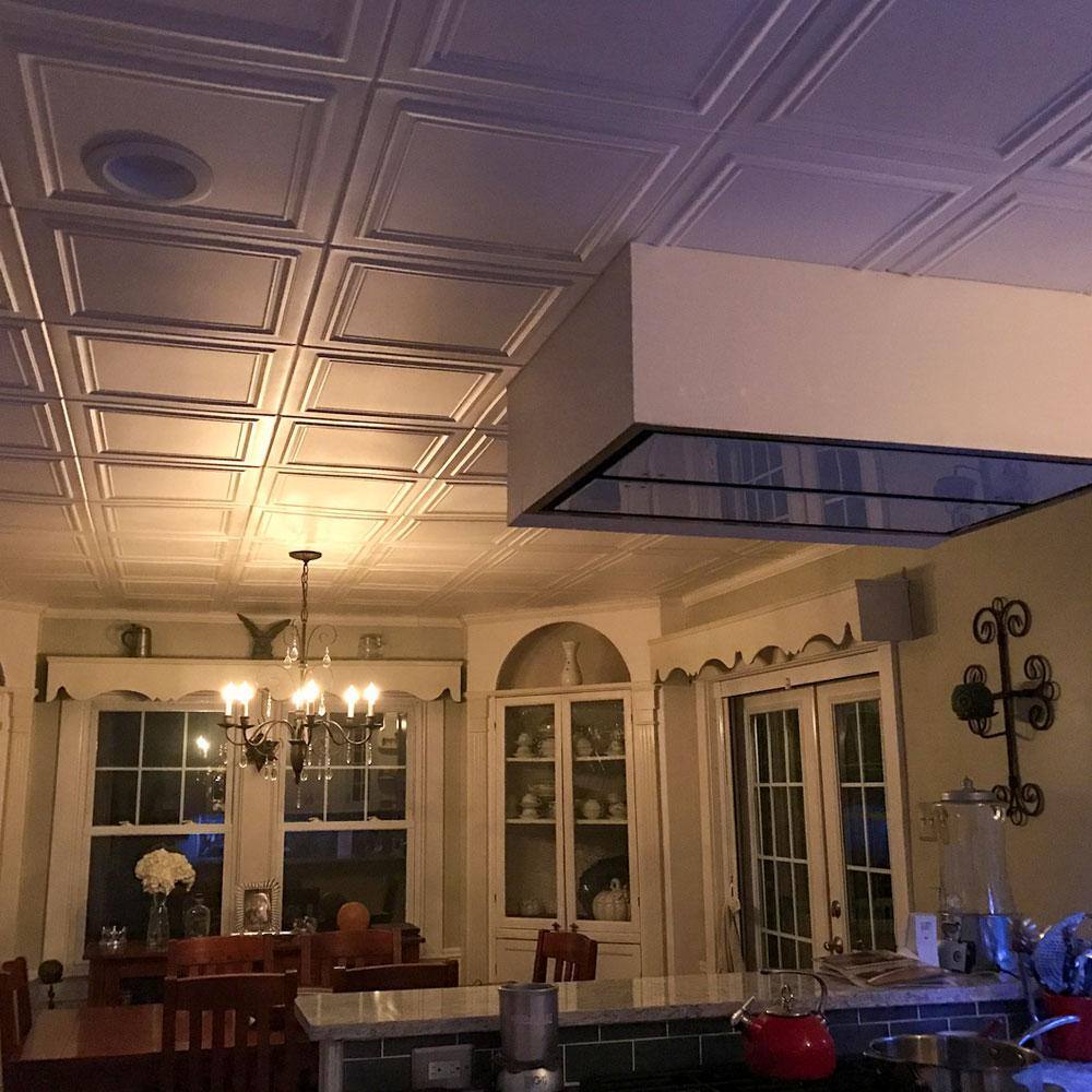 Ultra Pure White Polystyrene Glue-up Ceiling Tile