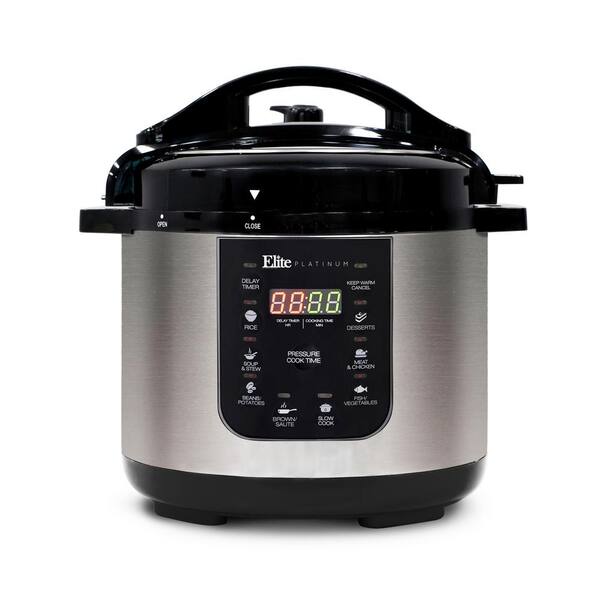 Elite 6 Qt. Stainless Steel Pot Pressure Cooker