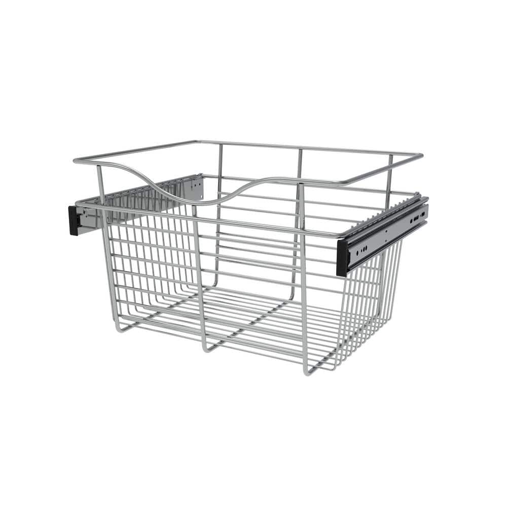 RevAShelf 11 in. H x 18 in. W Chrome Steel 1Drawer Wide Mesh Wire