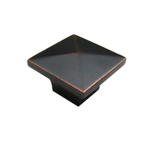 McKenzie Collection 1-1/4 in. (32 mm) x 1-1/4 in. (32 mm) Brushed Oil-Rubbed Bronze Traditional Cabinet Knob
