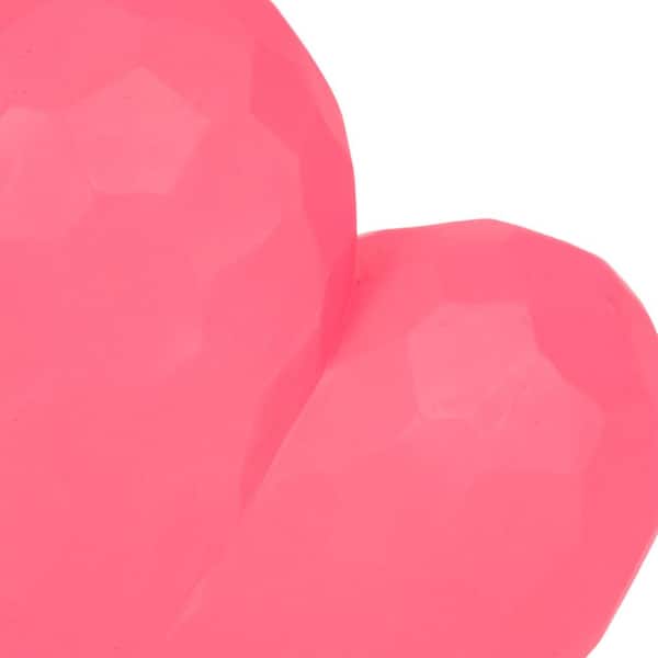 Liv & Skye Pink 8 in. x 8 in. Ceramic Heart Sculpture 20883 - The