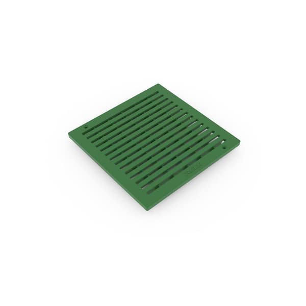 NDS 4 in. Plastic Round Drainage Grate in Green 13 - The Home Depot