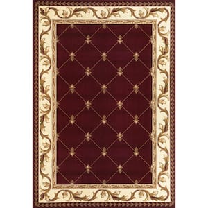 Victorian Red 2 ft. x 3 ft. Area Rug