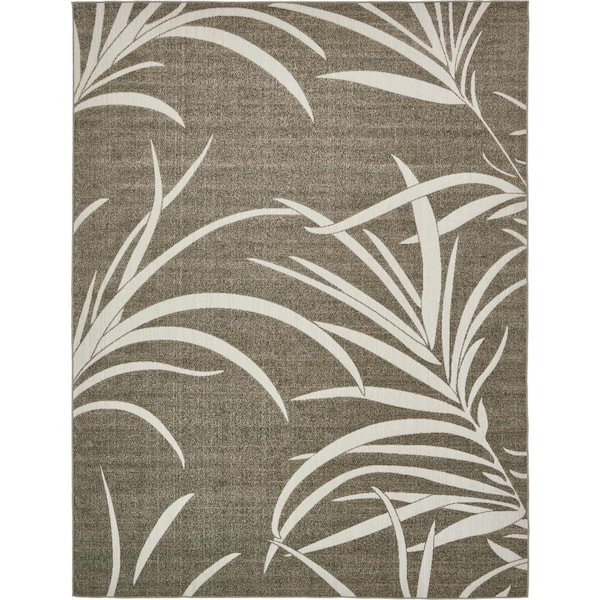 Indoor/Outdoor Orlando Gray 9' 0 x 12' 0 Area Rug