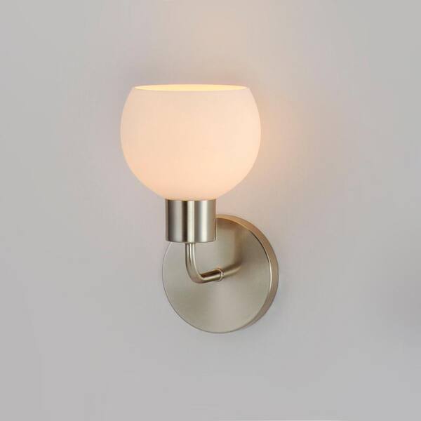 Maxim Lighting - Coraline 6 in. 1-Light Wall Sconce Satin Nickel Vanity Light