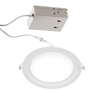 6 in. 5CCT Selectable White New Construction 12-Watt 1200 Lumens 0/10-Volt Dimmable LED Light 120/277-Volt