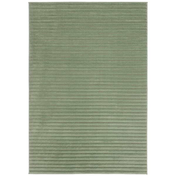 SAFAVIEH Selena 4 ft. x 6 ft. Green Solid Striped Area Rug