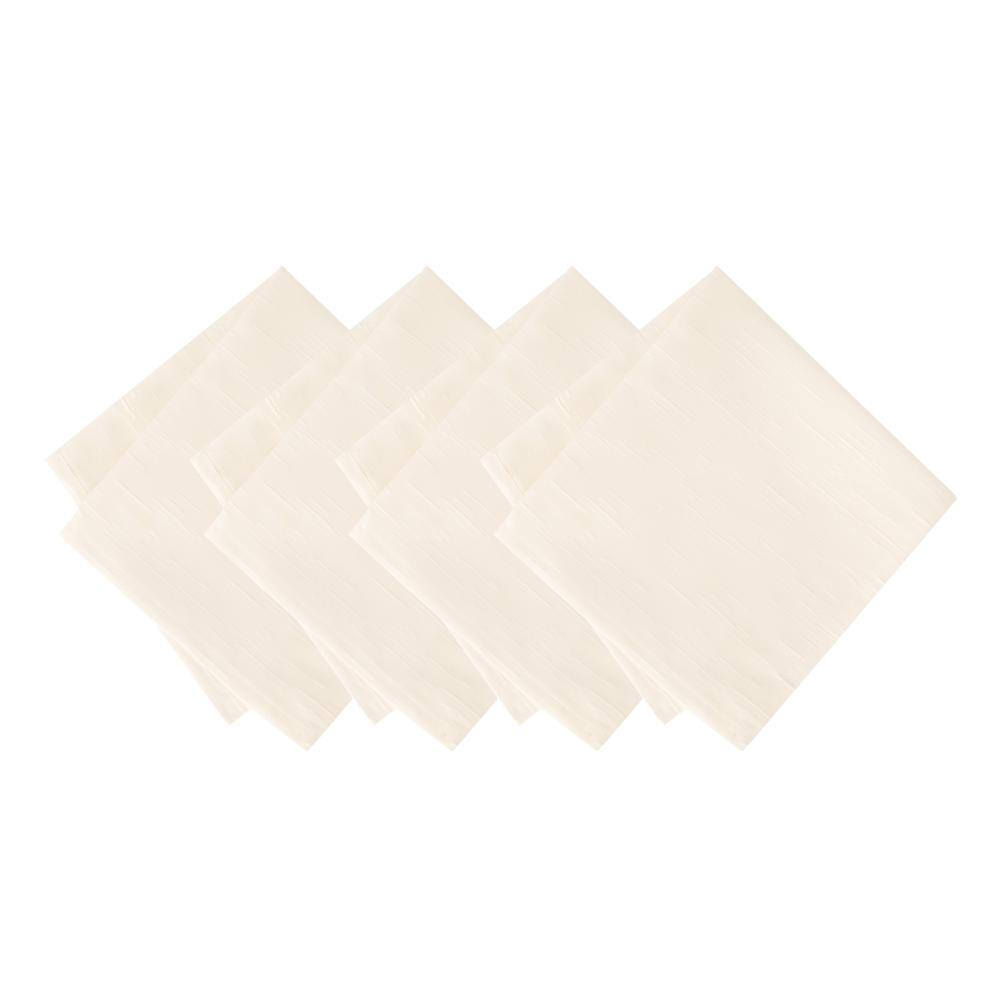 "Continental Solid Texture Water Resistant Napkins, Set of 4, Ivory - 17""W x 17""L" price history on PriceWatchPro