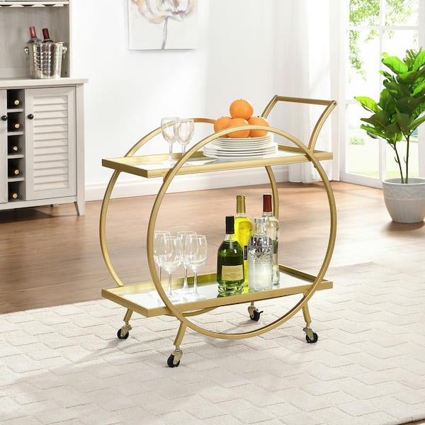 Photo 1 of Gold Odessa Bar Cart