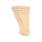 WADCR323 7-1/2 in. x 5 in. x 14 in. Basswood Mission Corbel