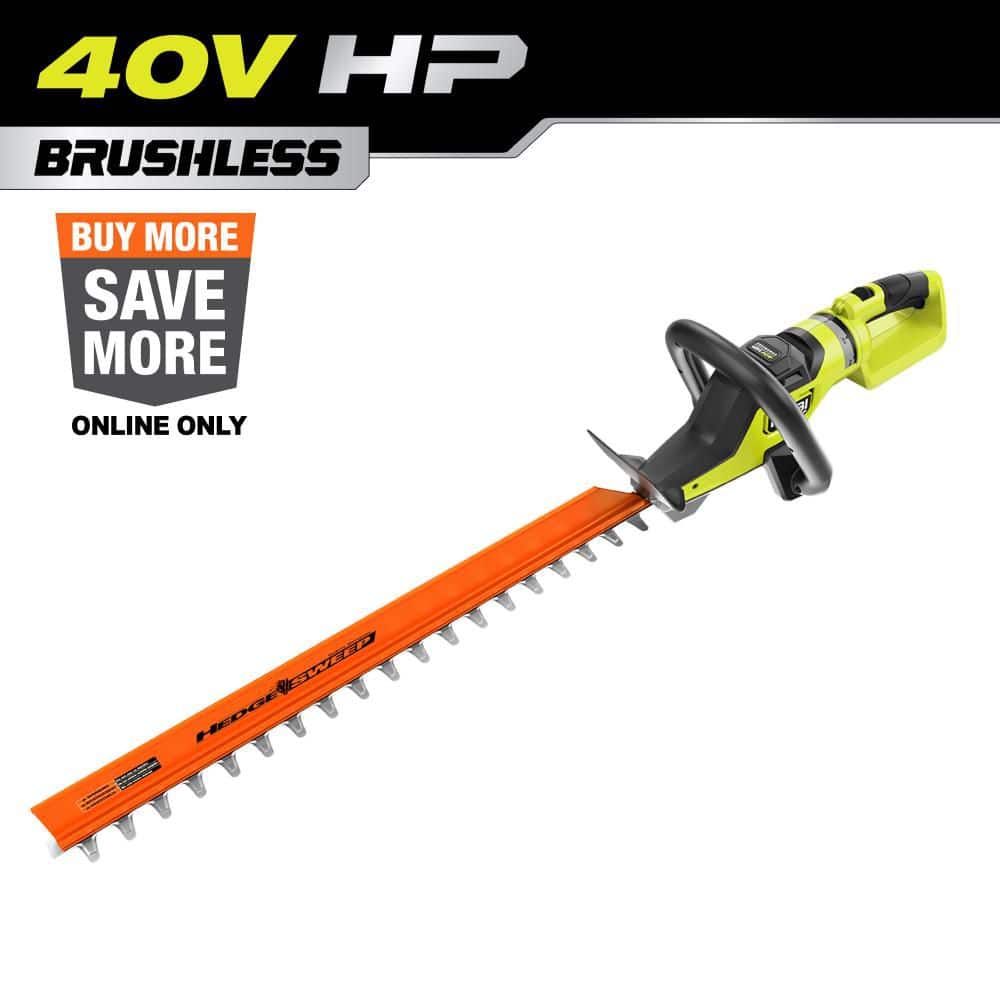 RYOBI 40V HP Brushless 26 in. Cordless Battery Hedge Trimmer (Tool