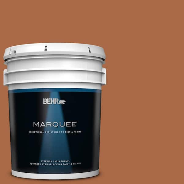 BEHR MARQUEE 5 gal. #PPU3-16 Maple Glaze Satin Enamel Exterior Paint & Primer