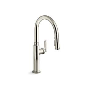 Edalyn By Studio McGee Single Handle Pull Down Sprayer Kitchen Faucet With Sprayhead in Vibrant Polished Nickel